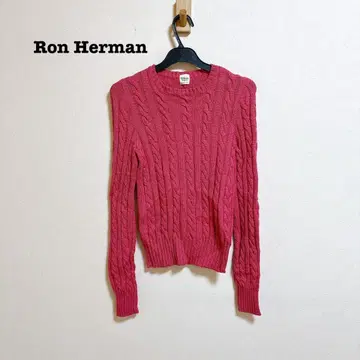 론 헤르만 케이블 니트 울 100% 핑크