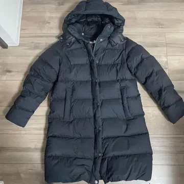 THE NORTH FACE 후드 부착 다운 자켓 S 블랙