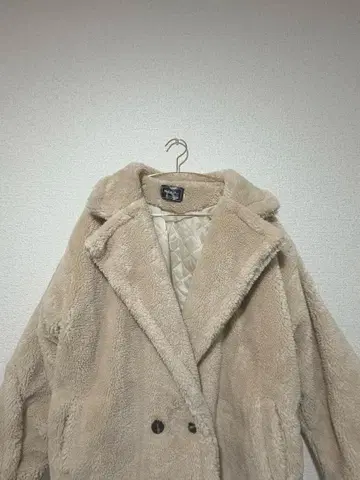 새상품급 베이지 보아 코트 테디 코트