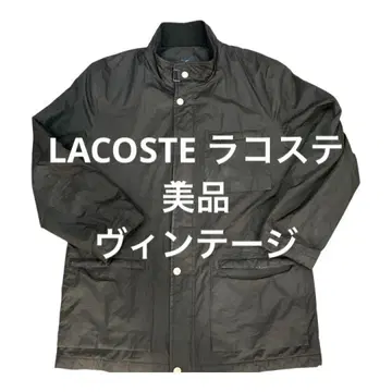 LACOSTE 블랙 자켓 아우터 빈티지 구제 의류 M 남성용 블랙