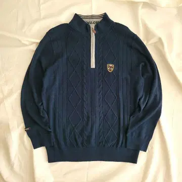 [ 새상품급 ] 던롭 (DUNLOP) 네이비 스웨터 골프 니트