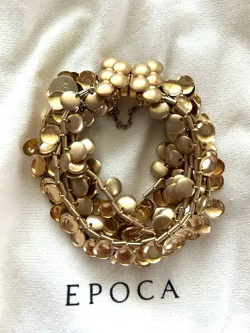 EPOCA 6연 팔찌 매트 골드 마그넷 장착