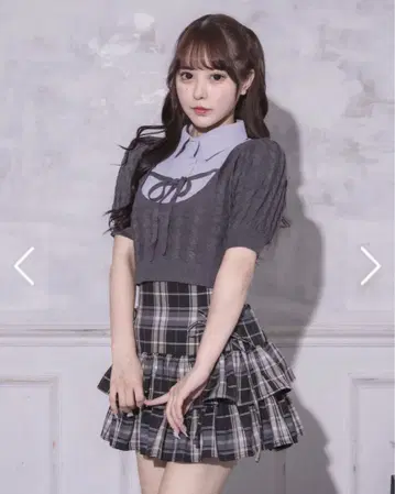 pium 레이어드 케이블 니트