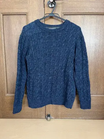 UNITED ARROWS 그린 레이블 케이블 짜임 니트 스웨터