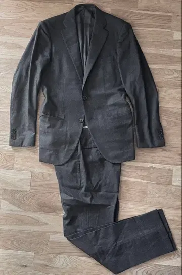 투모로우랜드 비즈니스 정장 다크 그레이 울 42 사이즈