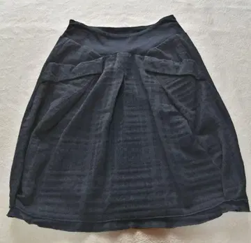 TRANSIT 블랙 미디 스커트