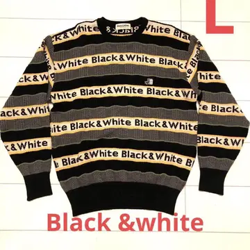 Black & White 니트 스웨터 L