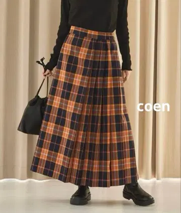 coen 코엔 이번 시즌 체크 플리츠 스커트 M 사이즈 택 포함 새상품