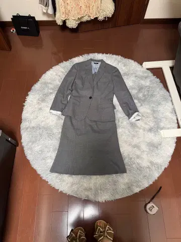 미사용에 높은 ONLY 그레이 스커트 수트