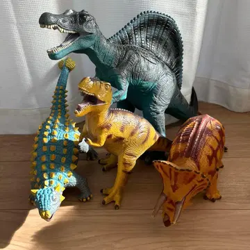 커다란 공룡 소프트 토이 4개 세트