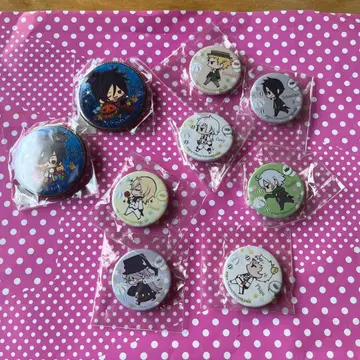 블랙 집사 캔 배지 세트