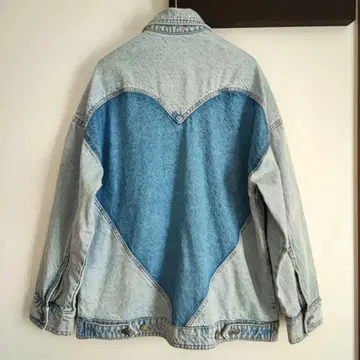 ZARA 하트형 백 디자인 오버 사이즈 데님 자켓 G 자켓