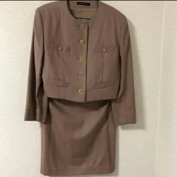 금장 버튼 수트 셋업 어깨 패드 레트로