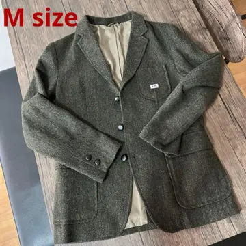 리 테일러드 자켓 헤링본 울 혼방 브라운 계열 M 가을/겨울 클래식