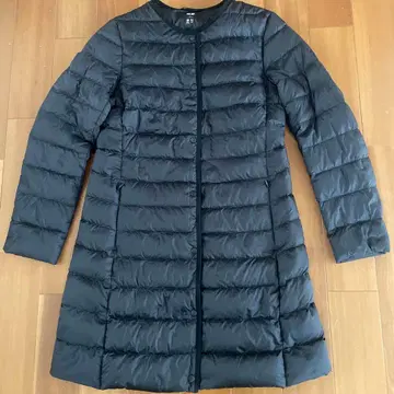 유니클로 울트라 라이트 다운 코트 여성 사이즈 M 블랙