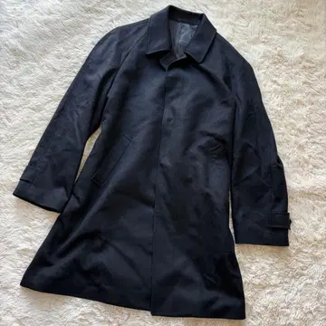 [ 컨디션 최상 ] 캐시미어 스텐카라 코트 사이즈 L 네이비 롱 아우터