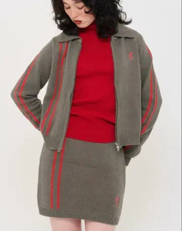 TINAJOJUN 니트 셋업 차콜 M