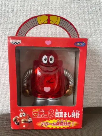 알람 시계 빨간색 하트 무늬 알람 기능 포함