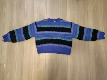 니코앤드 - 니트 스웨터 파랑 숏 기장