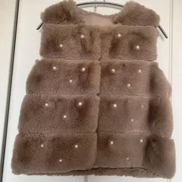 APA 펄 장식 브라운 베스트