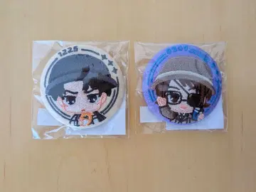 [진격의 거인] 리바이 한지 자수 캔뱃지