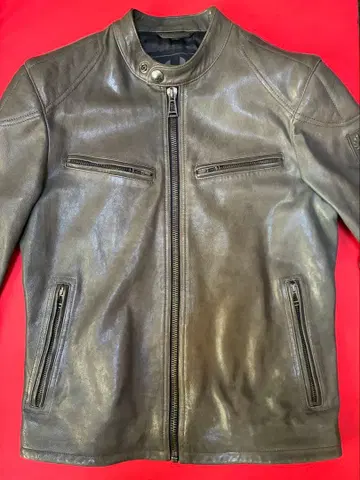 Belstaff 라이더 가죽 자켓 SIZE 44 차콜 그레이