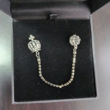 왕관과 비쥬의 라펠 핑 브로치 AOKI