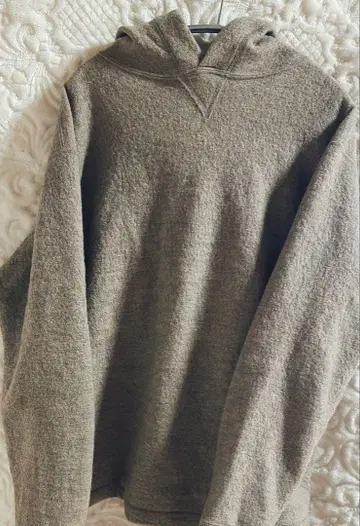 45rpm 울 융모 후드티