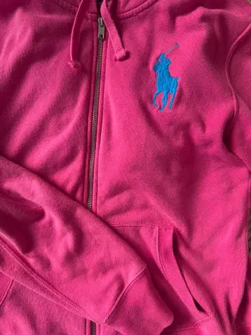 랄프 로렌 후드티 핑크