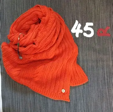 45R 니트 45R 판초 45R 케이블 짜임 오렌지 니트 면 100%