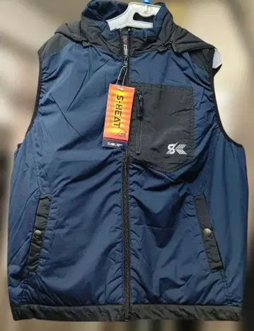 S-HEAT 후드 부착 베스트 네이비 LL