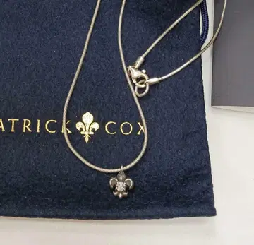 패트릭 콕스 실버 목걸이 백합 로고 SILVER925