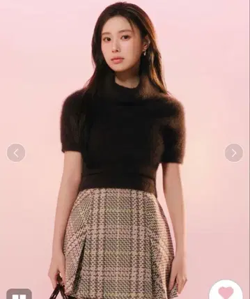 SNIDEL 스나이델 Sustainable 로빙 체크 미니 스커트