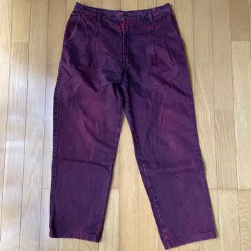 OBUSH COMPANY 버건디 데님