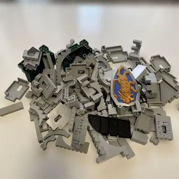 레고 부품 세트 쉴드가 있는 성 부품