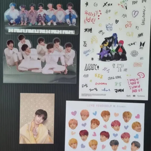 새상품 bts 앨범 굿즈 스티커  정국 사진 일괄판매