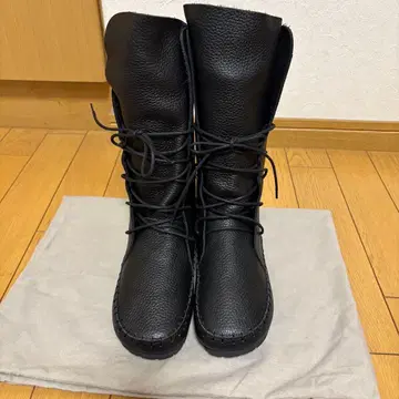 antiqua 천연 가죽 레이스업 부츠 L 사이즈 EEE 일본제 폭넓은