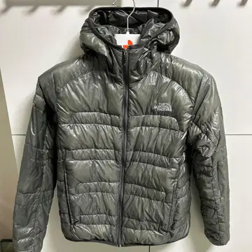 The North Face 후드 부착 다운 자켓 그레이 M 사이즈