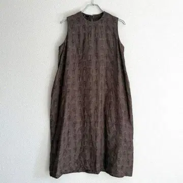 [ 컨디션 최상 ] 45R 원피스 자카드 자수 드레스