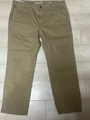 SIGNATURE S67 ATHLETIC 베이지 치노 팬츠