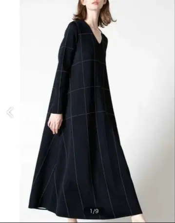 새상품급 ADORE 스티치 자카드 원피스 니트 아도어