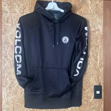VOLCOM 볼컴 후드 부착 후드티 블랙 XL
