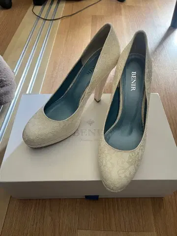 BENIR 브라이덜 슈즈 레이스 23.5cm 힐 12cm