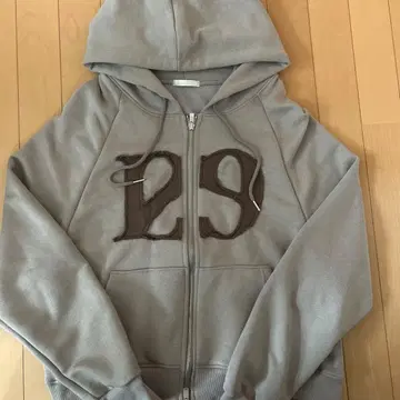 ILLIGO 로고 패치 집업 후드티