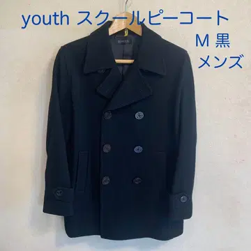 youth 스쿨 피코트 울 블랙