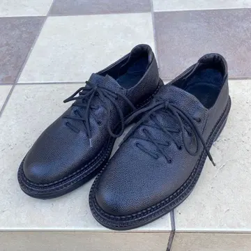 블랙 가죽 캐주얼 슈즈