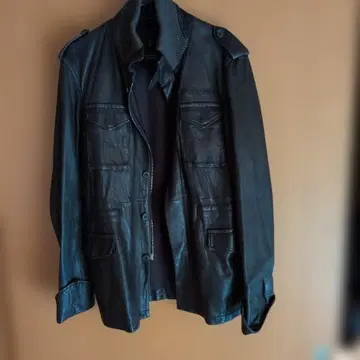 블랙 가죽 자켓