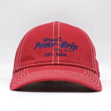 진공 리프터 기업 로고 기업 상품 자수 캡 레드 코튼 화이트 스티치