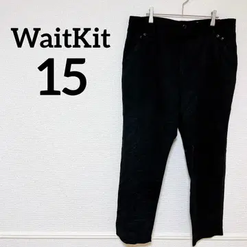 1점 물건 WaitKit [15] 블랙 슬랙스 팬츠 바지 블랙 컬러