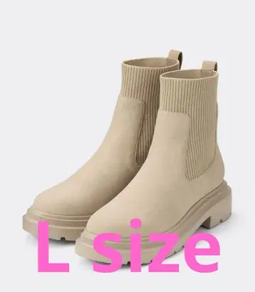 리브 니트 삭스 부츠 L size